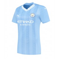 Manchester City Manuel Akanji #25 Replica Home Shirt Ladies 2023-24 Short Sleeve